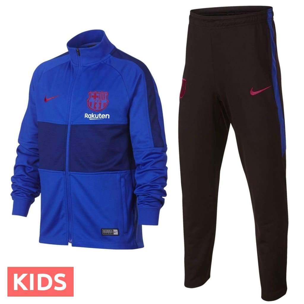 Kids - FC Barcelona blue training presentation Soccer tracksuit 2019/2020 - Nike-0