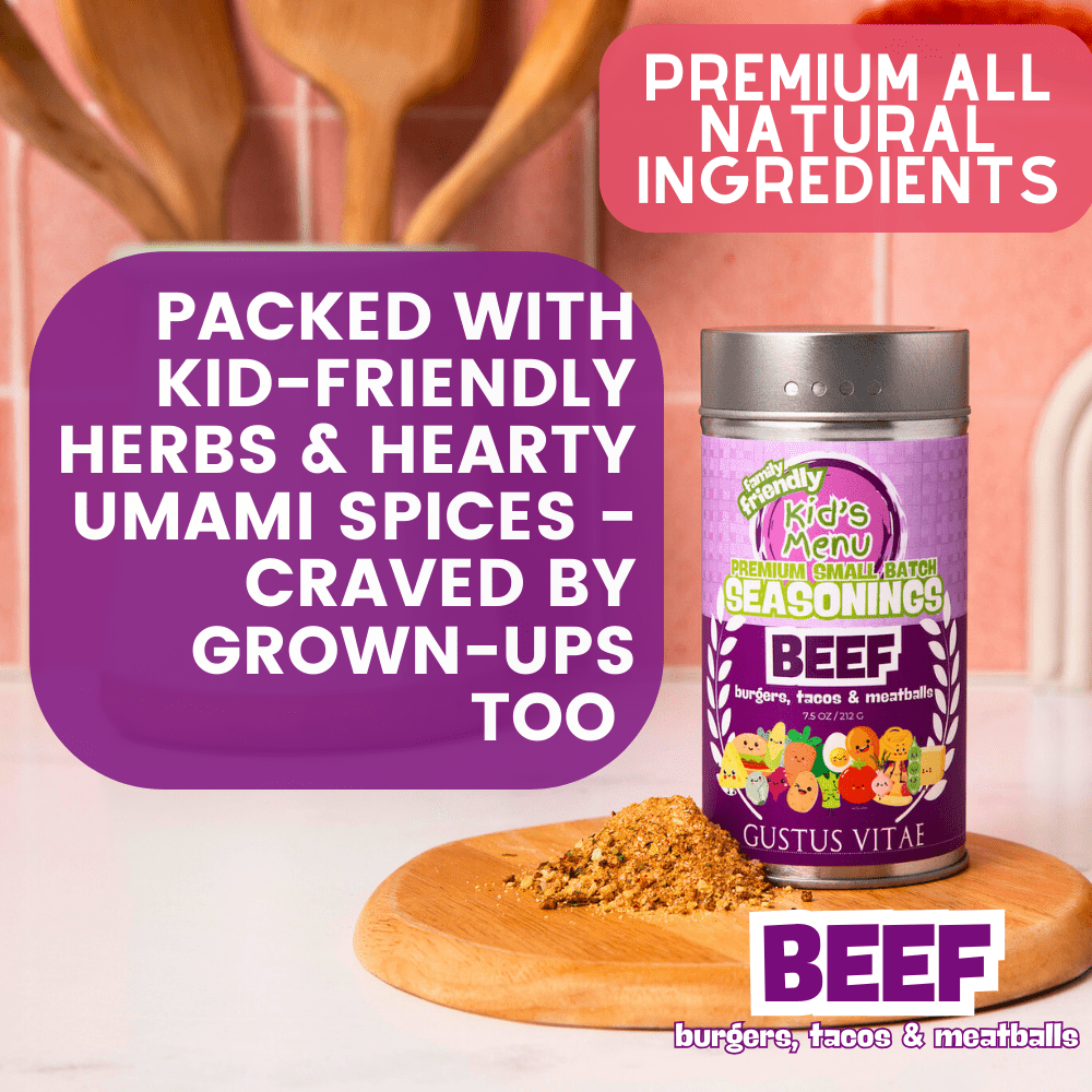 Kid’s Menu: Beef: Burgers, Tacos & Meatballs Seasoning-1