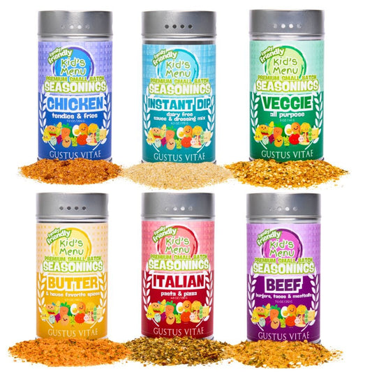 Kid's Menu Deluxe Seasoning Collection | Set of 6 XL Tins-0