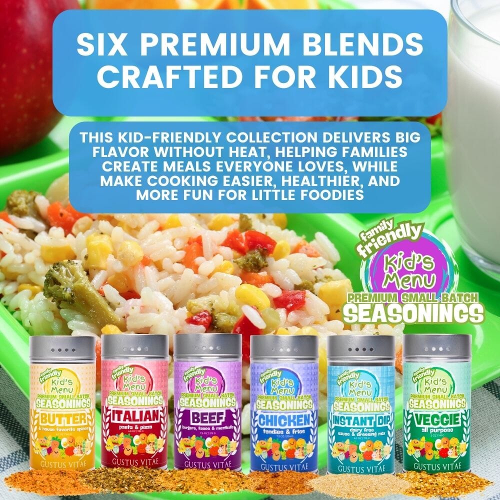 Kid's Menu Deluxe Seasoning Collection | Set of 6 XL Tins-1