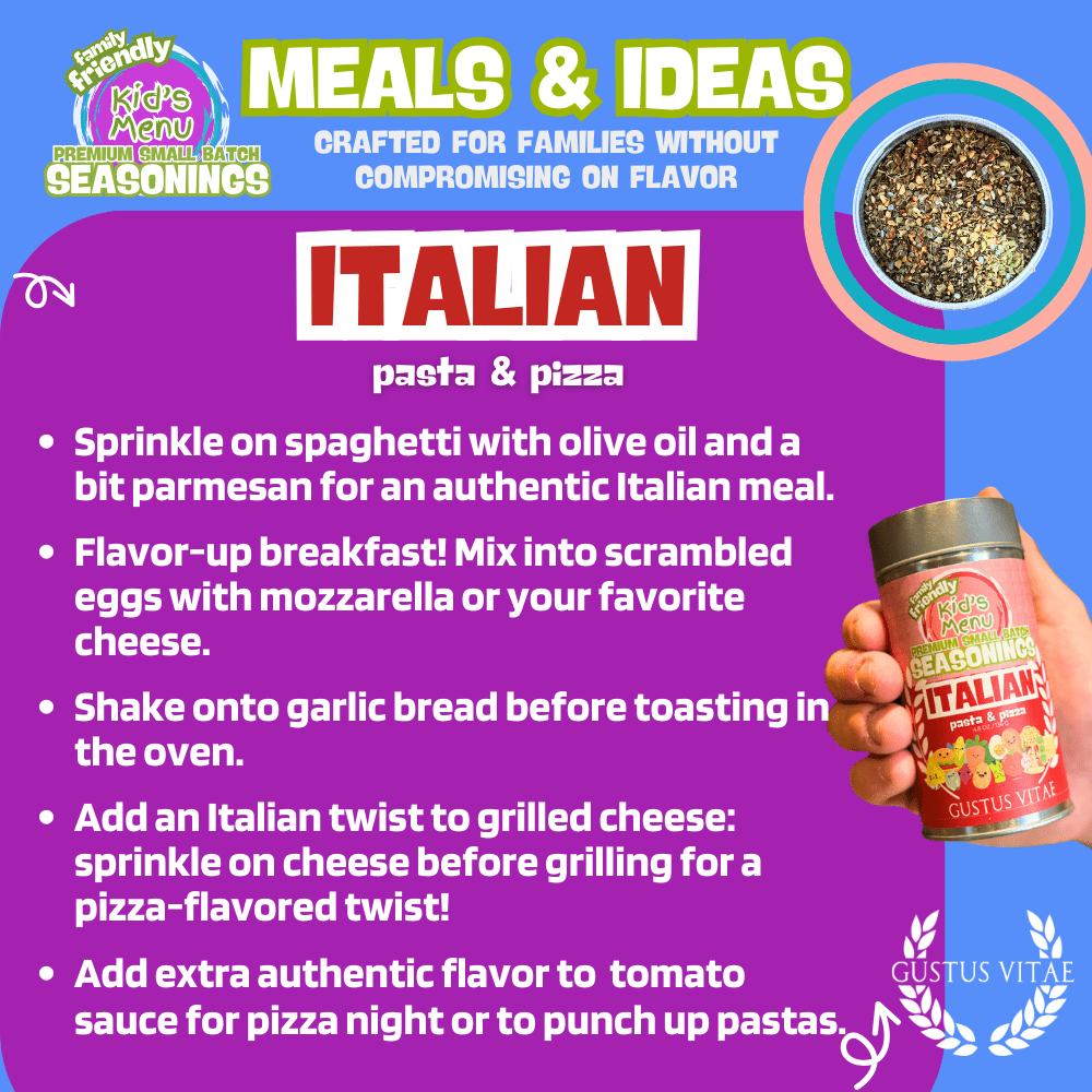 Kid’s Menu: Italian: Pasta & Pizza Seasoning-3