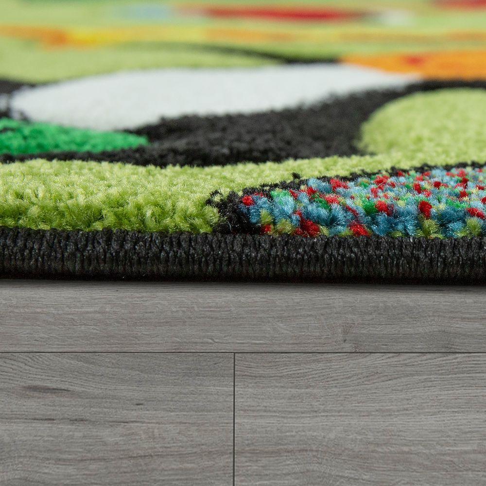 Kids Rug for Nursery Jungle Animals Green-1