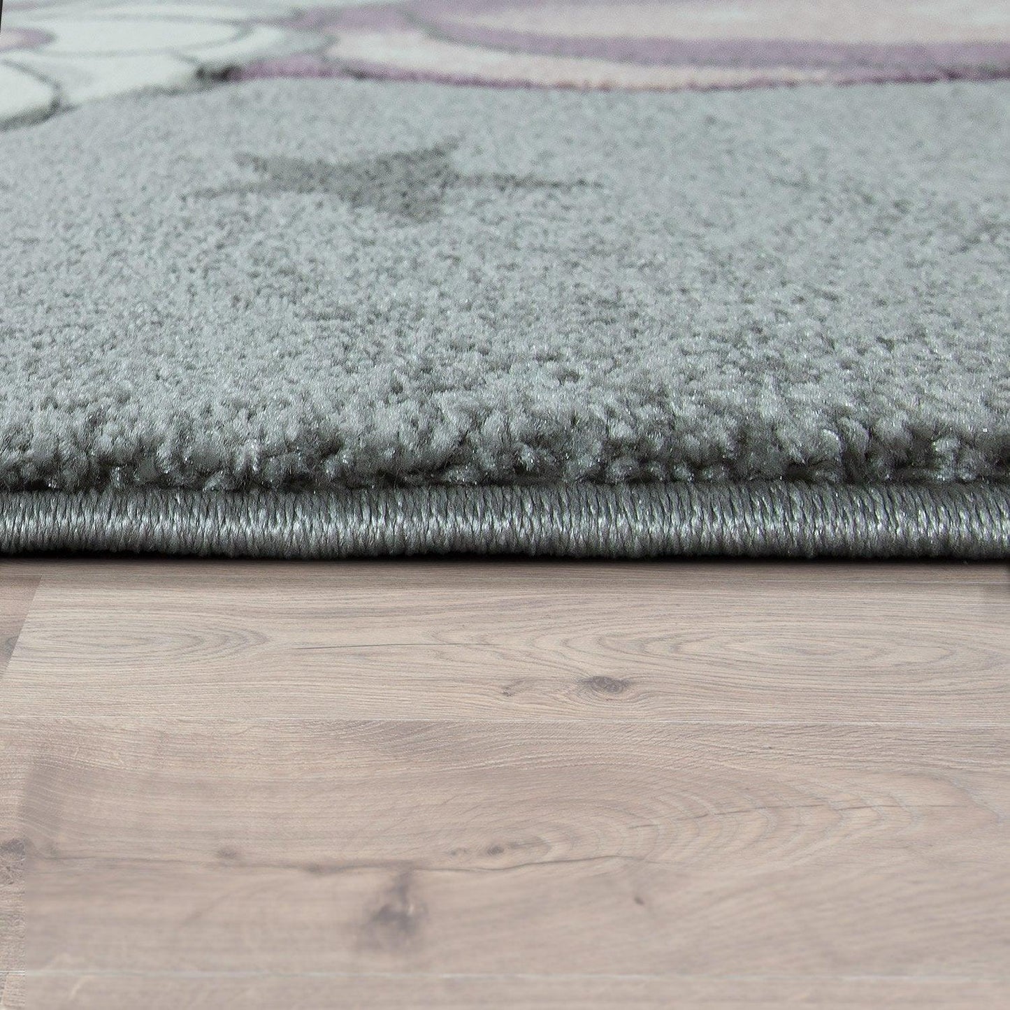 Kids Rug Rainbow Unicorn Colourful Grey-4
