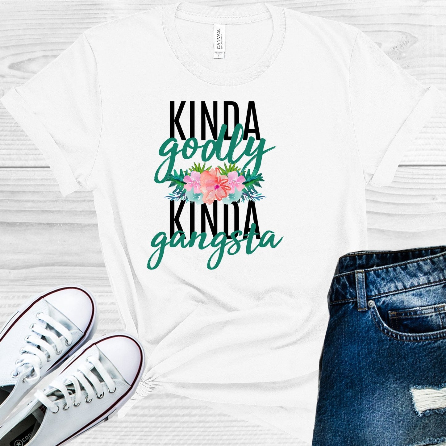 Kinda Godly Kinda Gangsta Graphic Tee