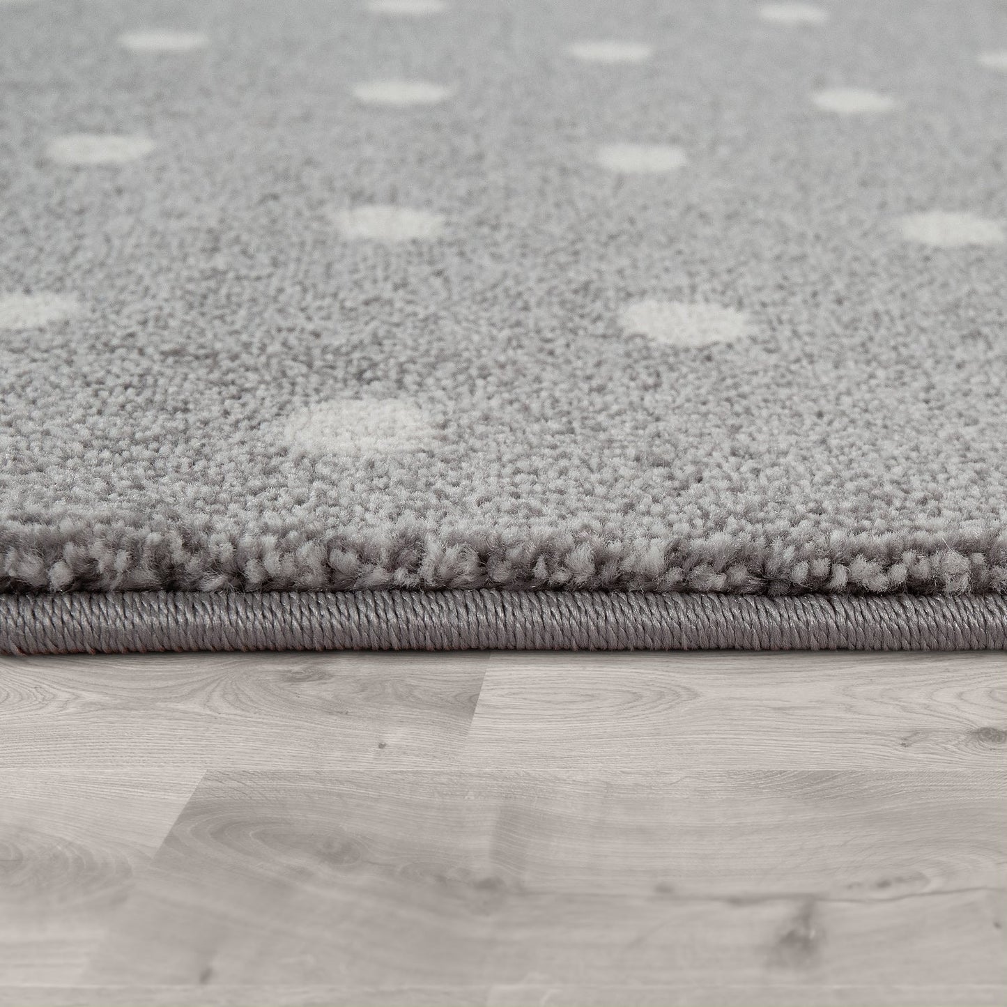 Nursery Rug Cosmo Checkered with Stars in Pastel Pink White-2