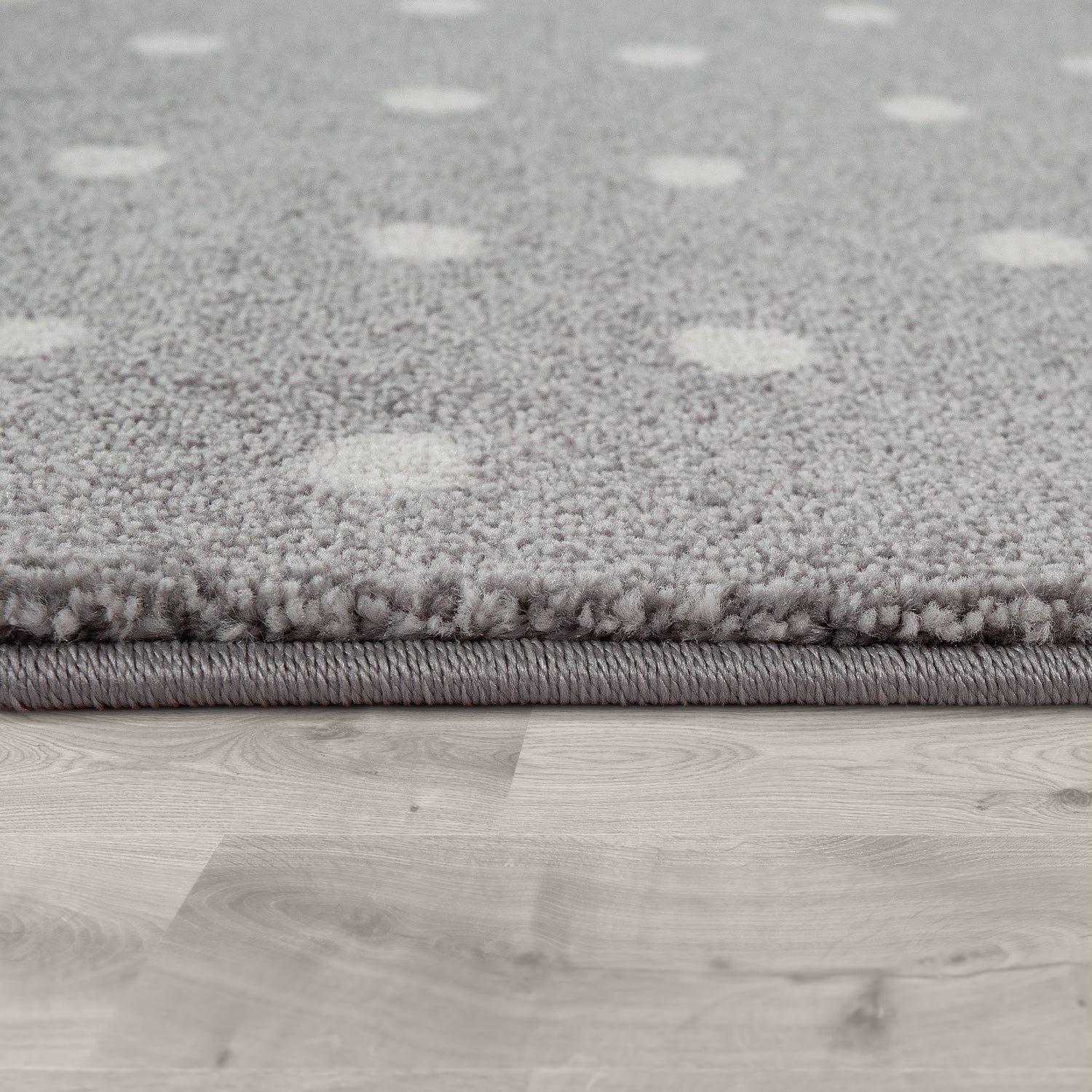 Nursery Rug Cosmo Checkered with Stars in Pastel Pink White-2