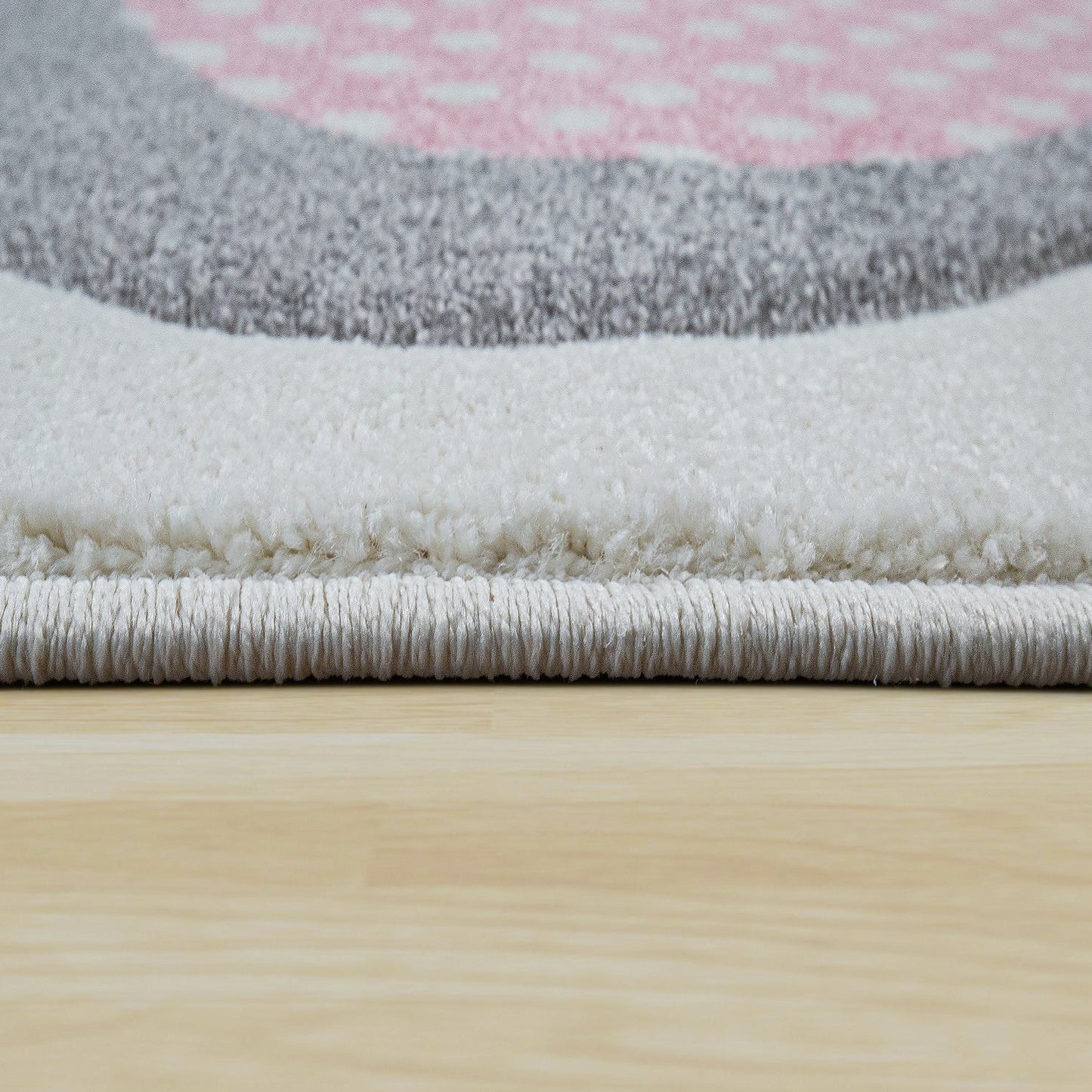 Kids Rug Elaya for Nursery Happy Animals in Cream Pastel-2