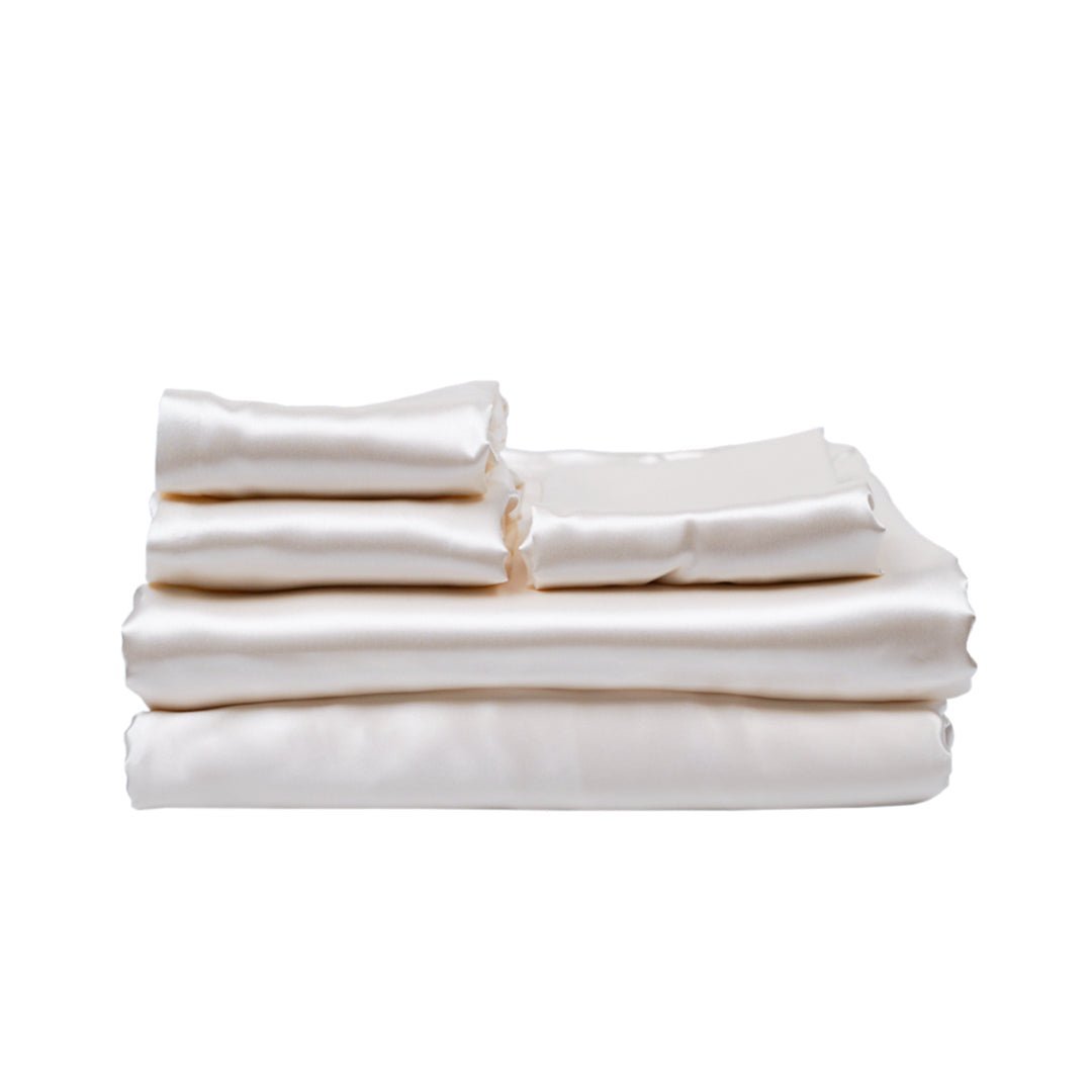 King 5 Piece Silk Bedding Set-0