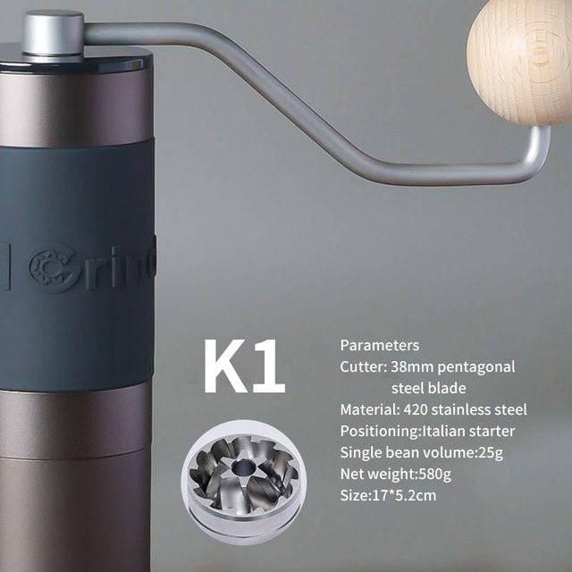 StepUP Coffee Manual Coffee Grinder Portable Mill – 38 mm & 48 mm Stainless Steel Burrs-3