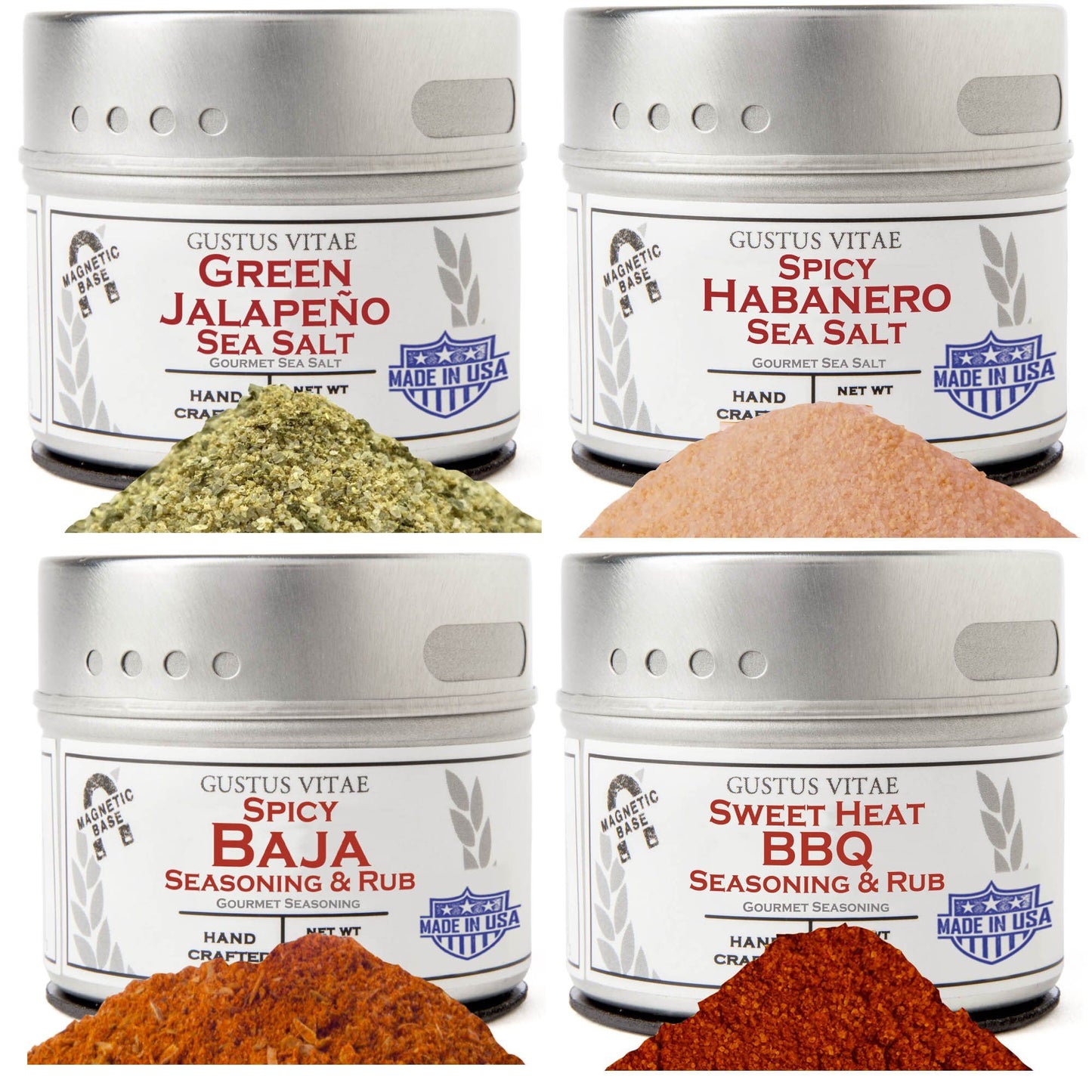 Kitchen, Cooking and Grilling Essentials – The Spicy Collection  | Set of 4-0