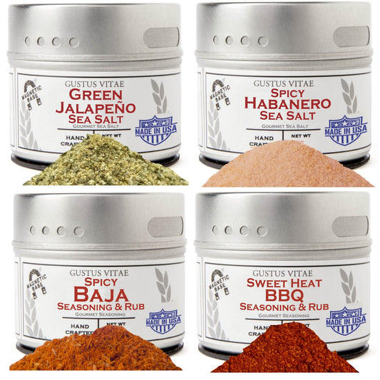 Kitchen, Cooking and Grilling Essentials – The Spicy Collection  | Set of 4-0
