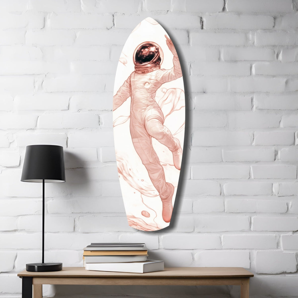 Astronaut in the Ocean Glass Wall Art