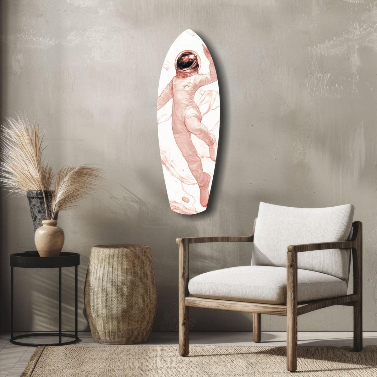 Astronaut in the Ocean Glass Wall Art