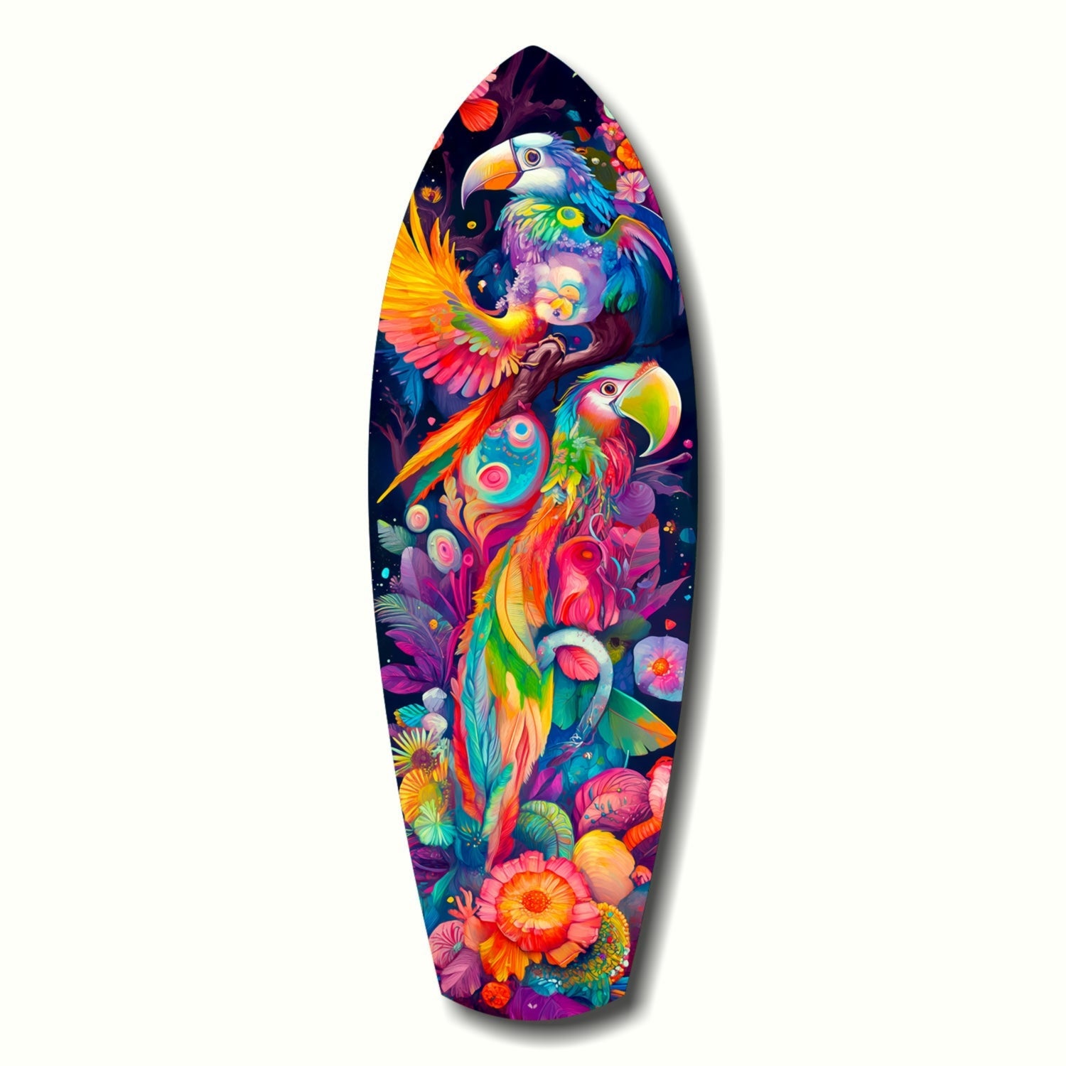 Tropical Symphony Glass Wall Art-0