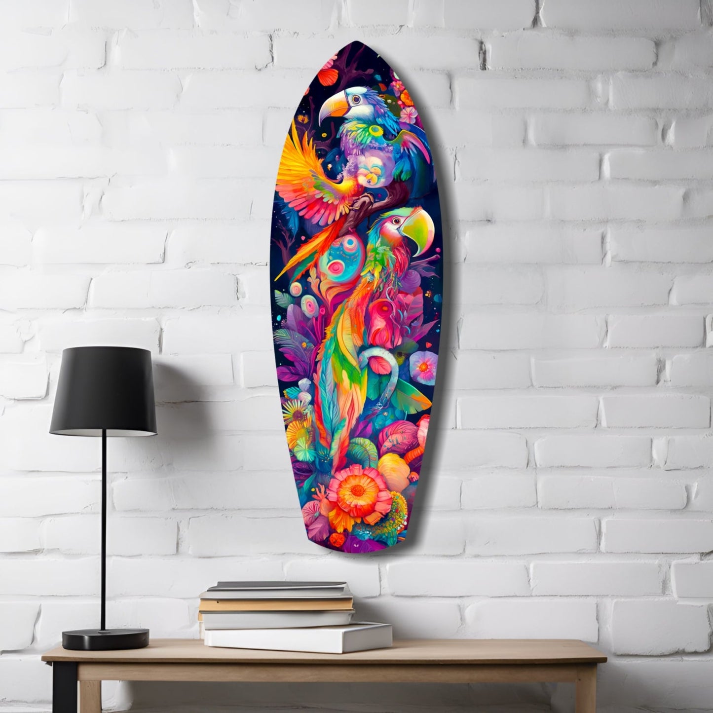 Tropical Symphony Glass Wall Art-3