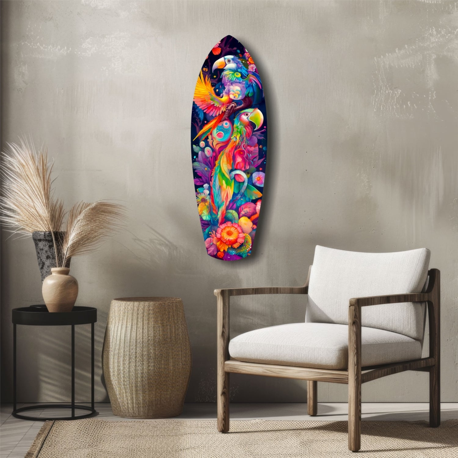 Tropical Symphony Glass Wall Art-4