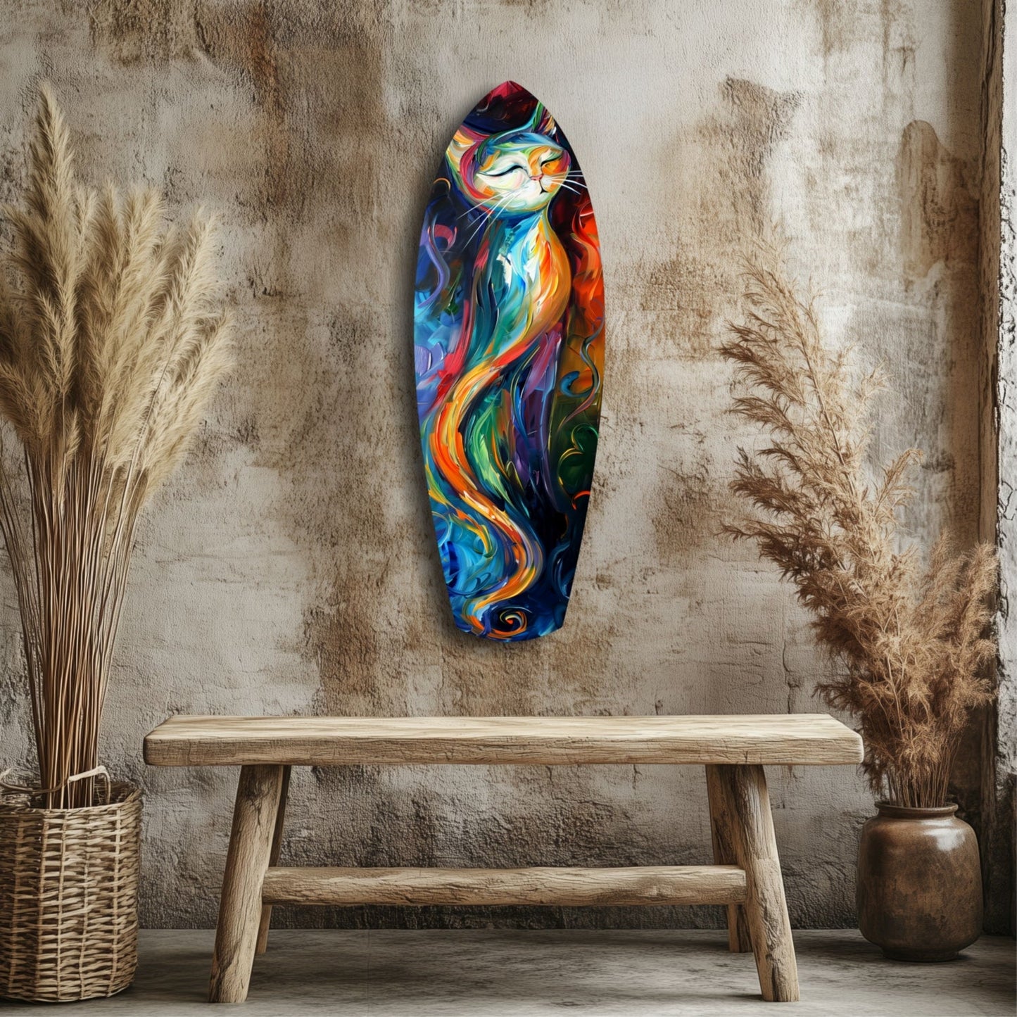 Cat Glass Wall Art