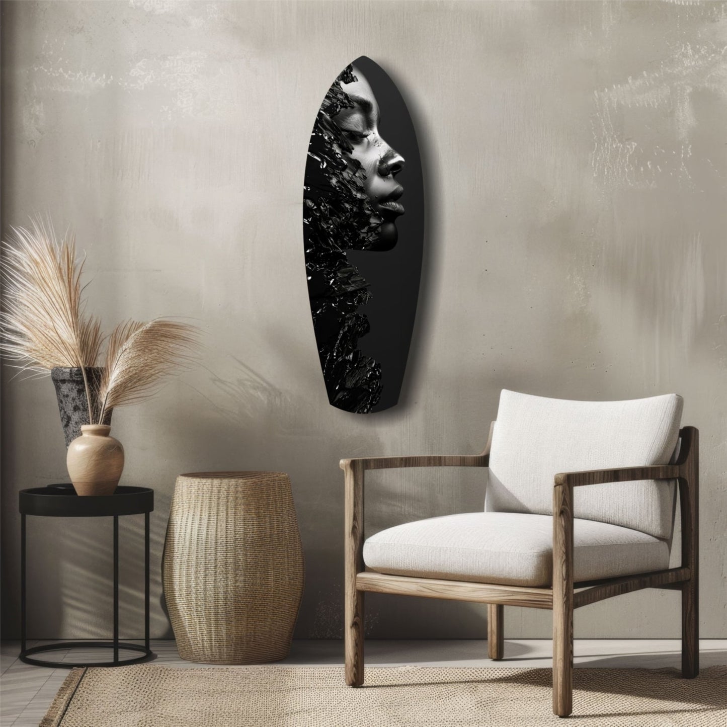 Woman Glass Wall Art