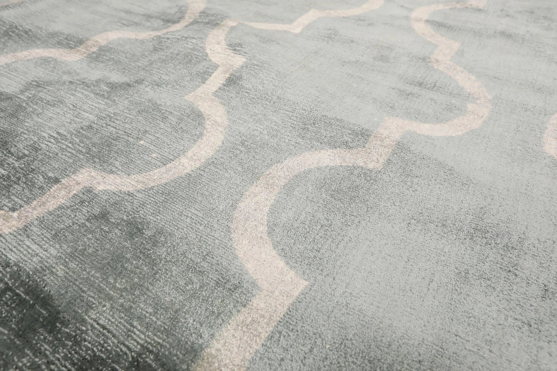 4' 6''x6' 6'' Oriental Area Rug Hand Tufted Viscose 100% Contemporary-4
