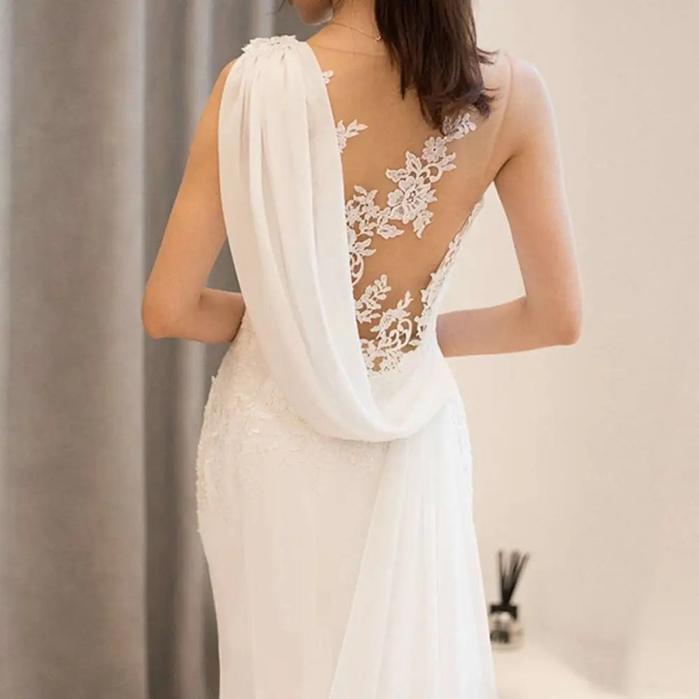 Lace Mermaid Super Fairy Light Wedding Dress