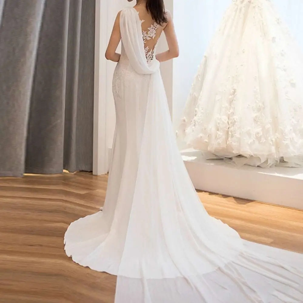 Lace Mermaid Super Fairy Light Wedding Dress