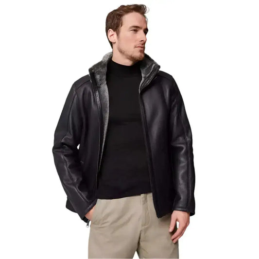 Men’s Lance Shearling Sheepskin Jacket-0