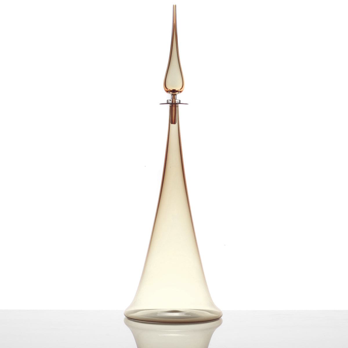 Large Fluted Cone Decanter