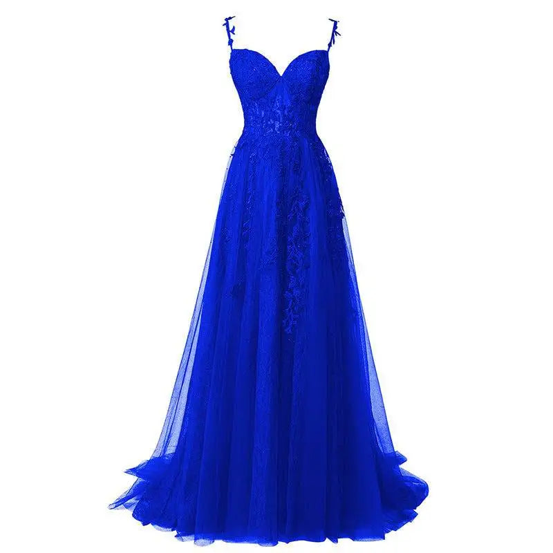 Lavender Lace Red Carpet Runway Off Shoulder Prom Dress