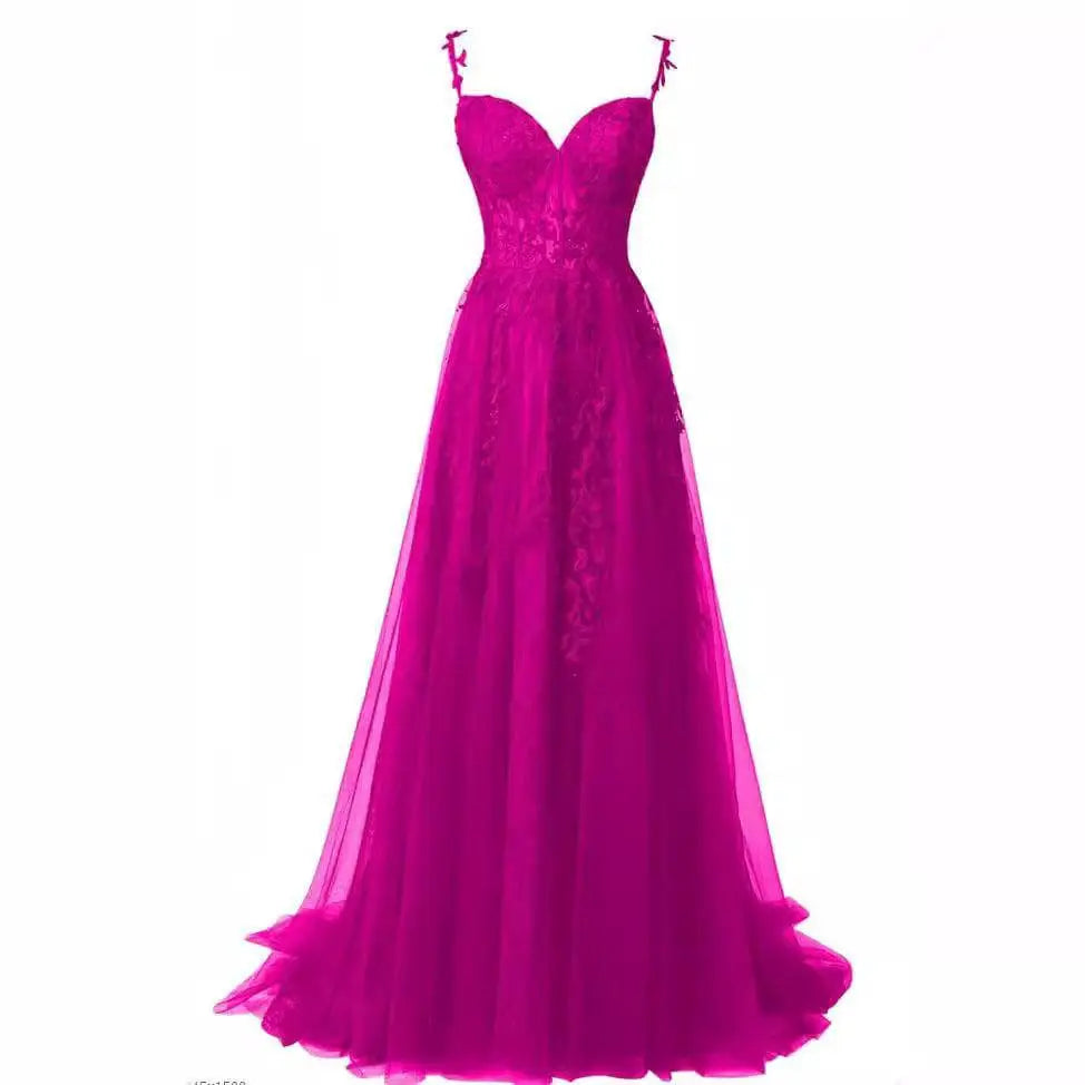Lavender Lace Red Carpet Runway Off Shoulder Prom Dress