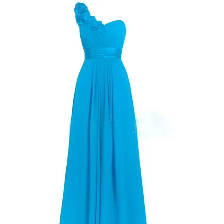 Lavender Multi Colored Slanted Neck Sleeveless Maxi Dress