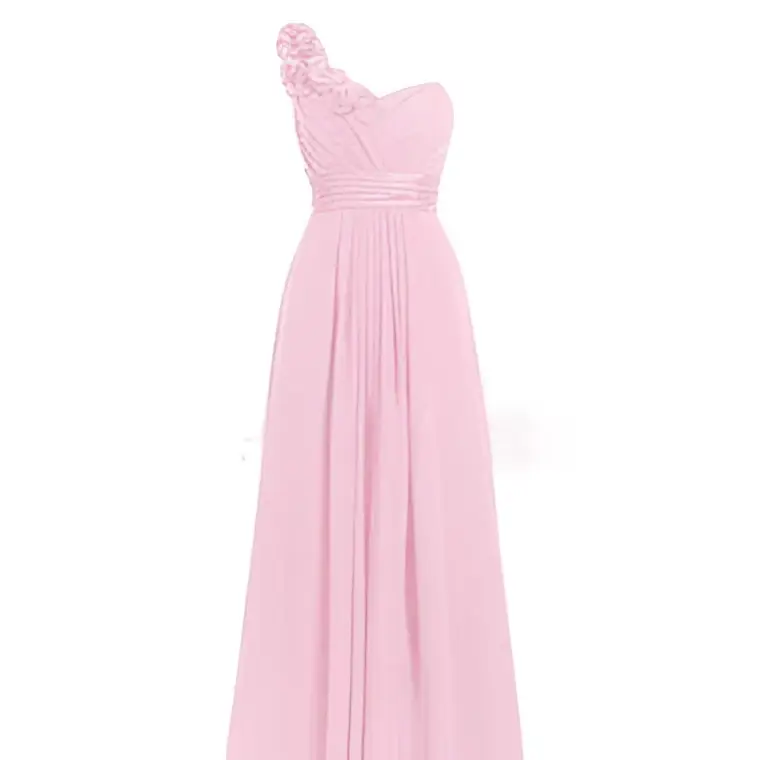 Lavender Multi Colored Slanted Neck Sleeveless Maxi Dress