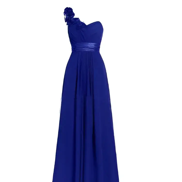 Lavender Multi Colored Slanted Neck Sleeveless Maxi Dress
