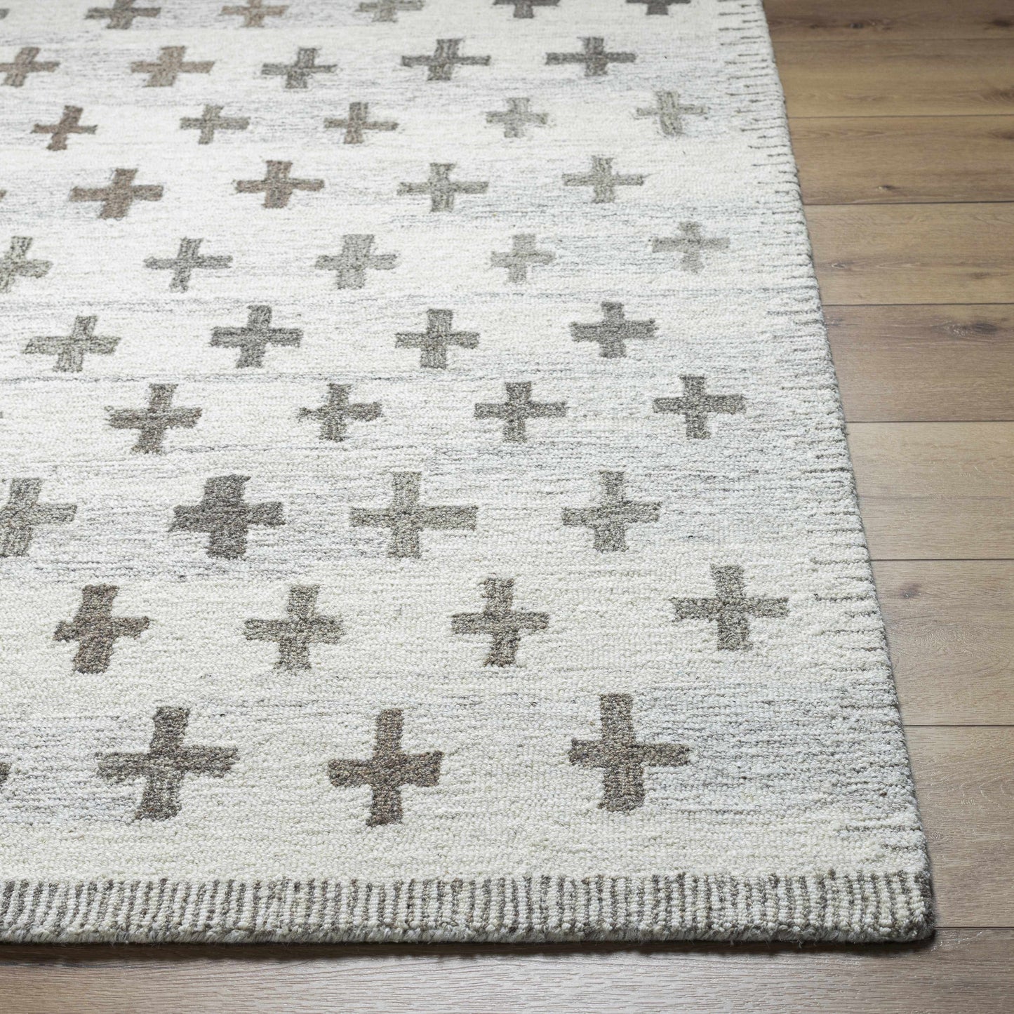 Lotta Ivory Modern Wool Area Rug-3