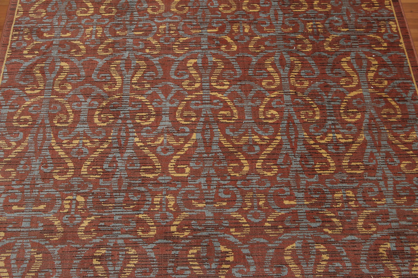 5' x 8' Hand Knotted 100% Wool Transitional Oriental Area rug Rust-4