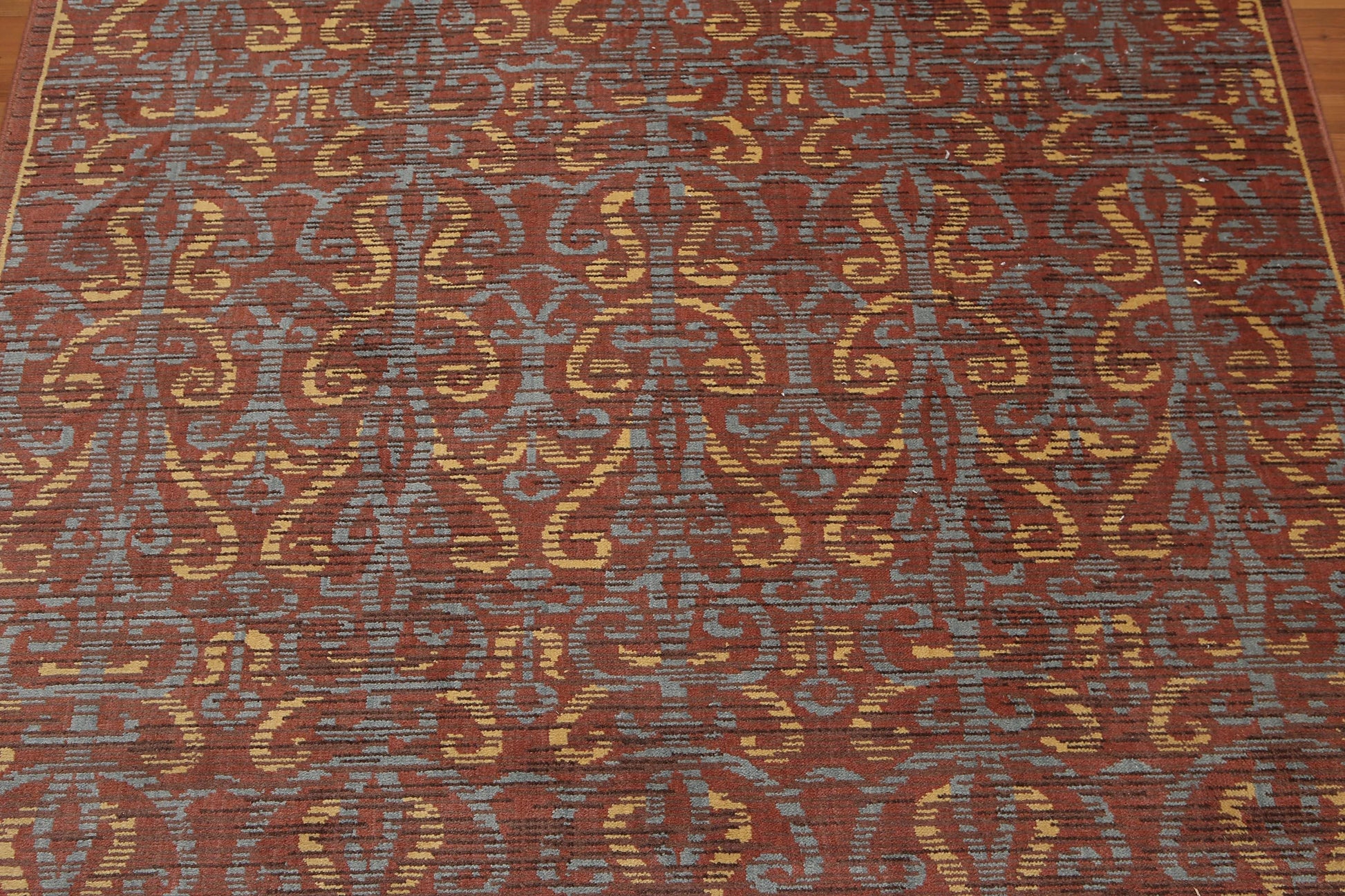 5' x 8' Hand Knotted 100% Wool Transitional Oriental Area rug Rust-4