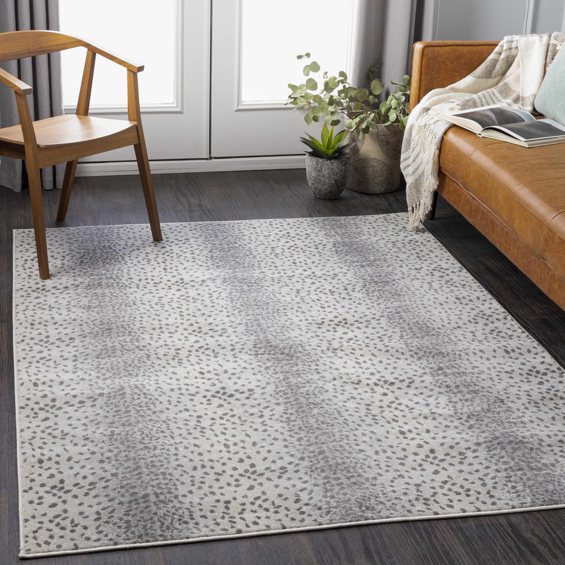 Pointblank Gray Antelope Print Rug-0