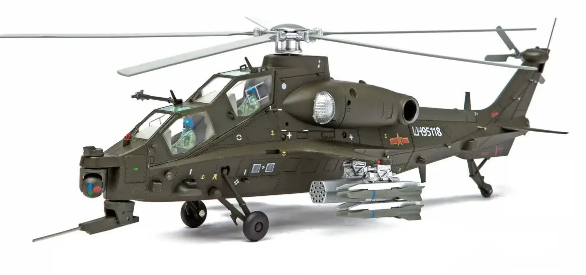 1:48 Military Model WZ-10 Armed Helicopter Toy