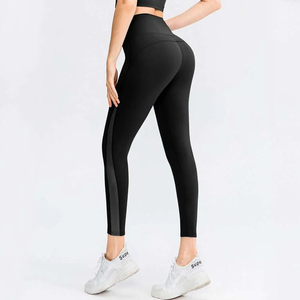 Light Blue Women Seamless High Waisted Yoga Pants