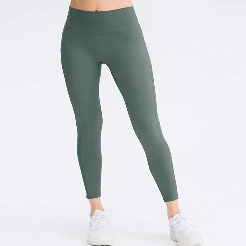Light Blue Women Seamless High Waisted Yoga Pants