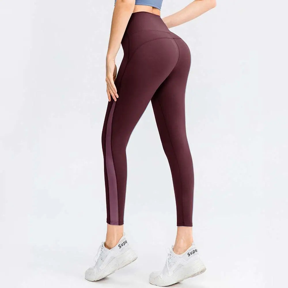 Light Blue Women Seamless High Waisted Yoga Pants