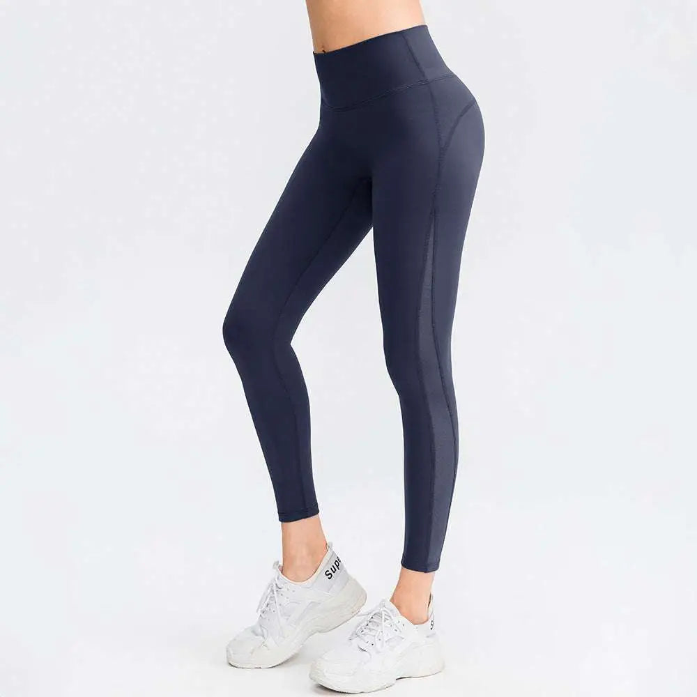 Light Blue Women Seamless High Waisted Yoga Pants