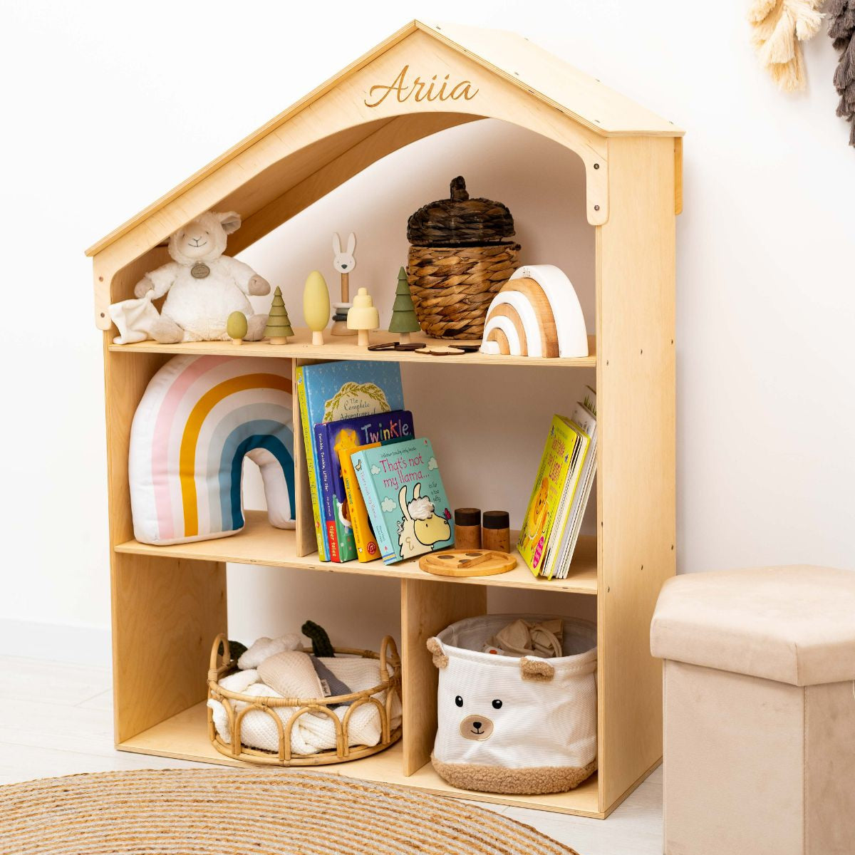 White Dollhouse Bookcase