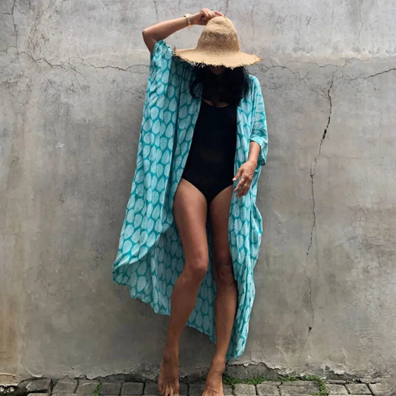 light blue Monaco swimsuit cover
