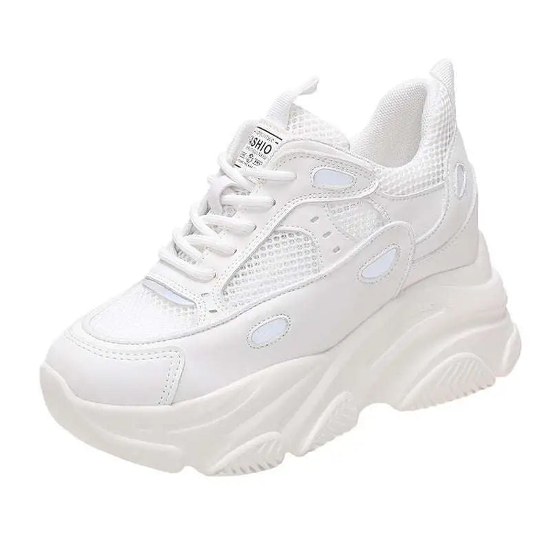 Lime Green Mesh Shoes Casual Sports Single Sneakers