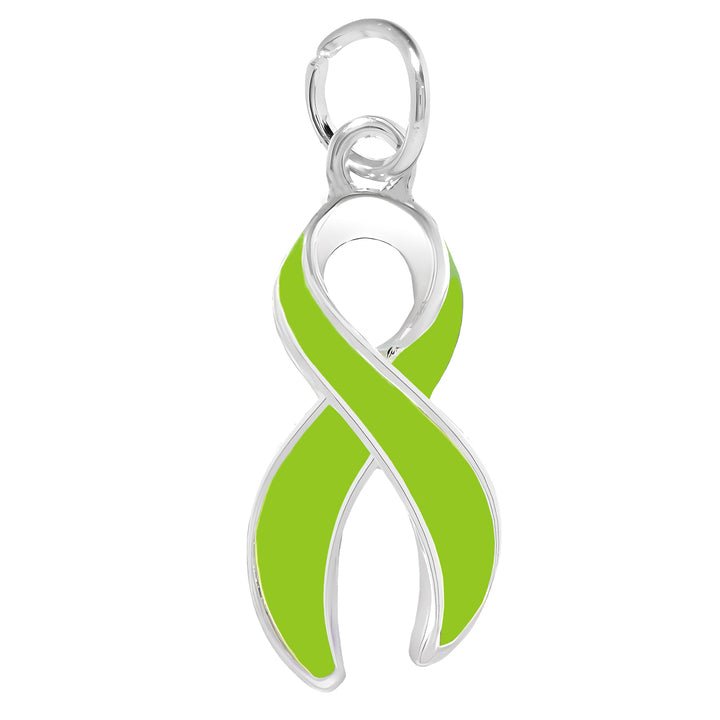 Lime Green Ribbon Charms