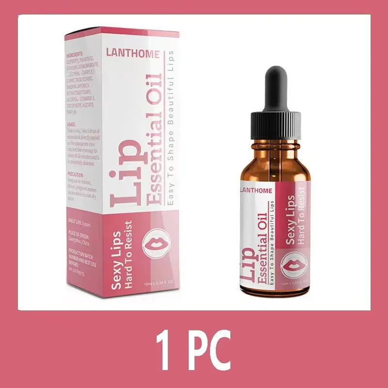 Lanthome Lip Essential Oil packaging and bottle on a white background