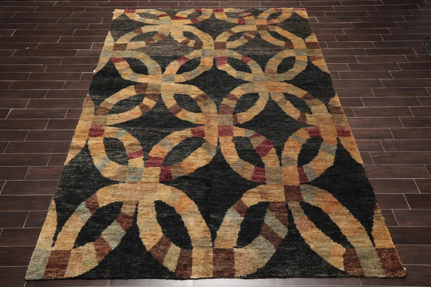8' x 10' Hand Knotted 100% Jute Thick Pile Oriental Area Rug Modern Charcoal-1