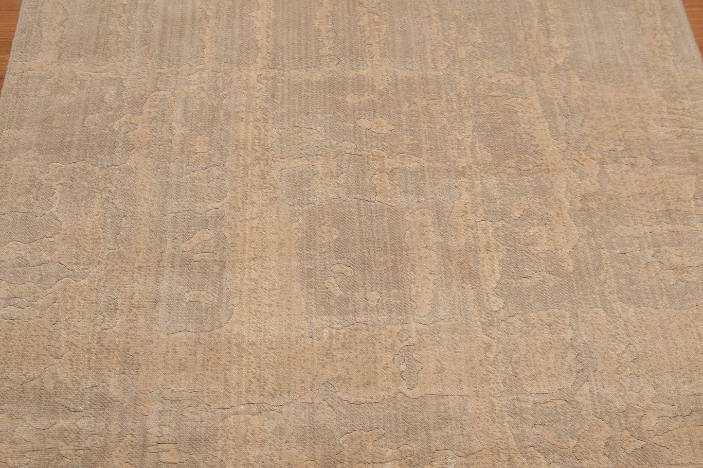 5' x 7' Handmade Modern 100% Wool Area rug Tan-4