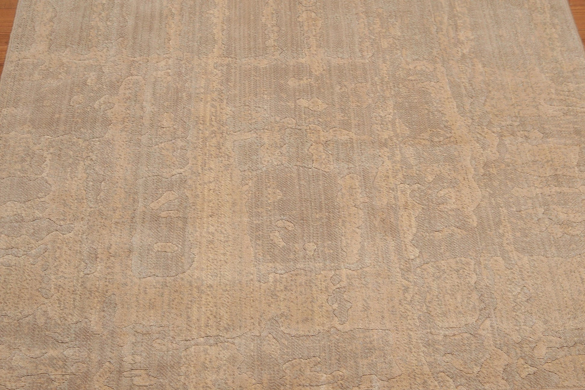 5' x 7' Handmade Modern 100% Wool Area rug Tan-4