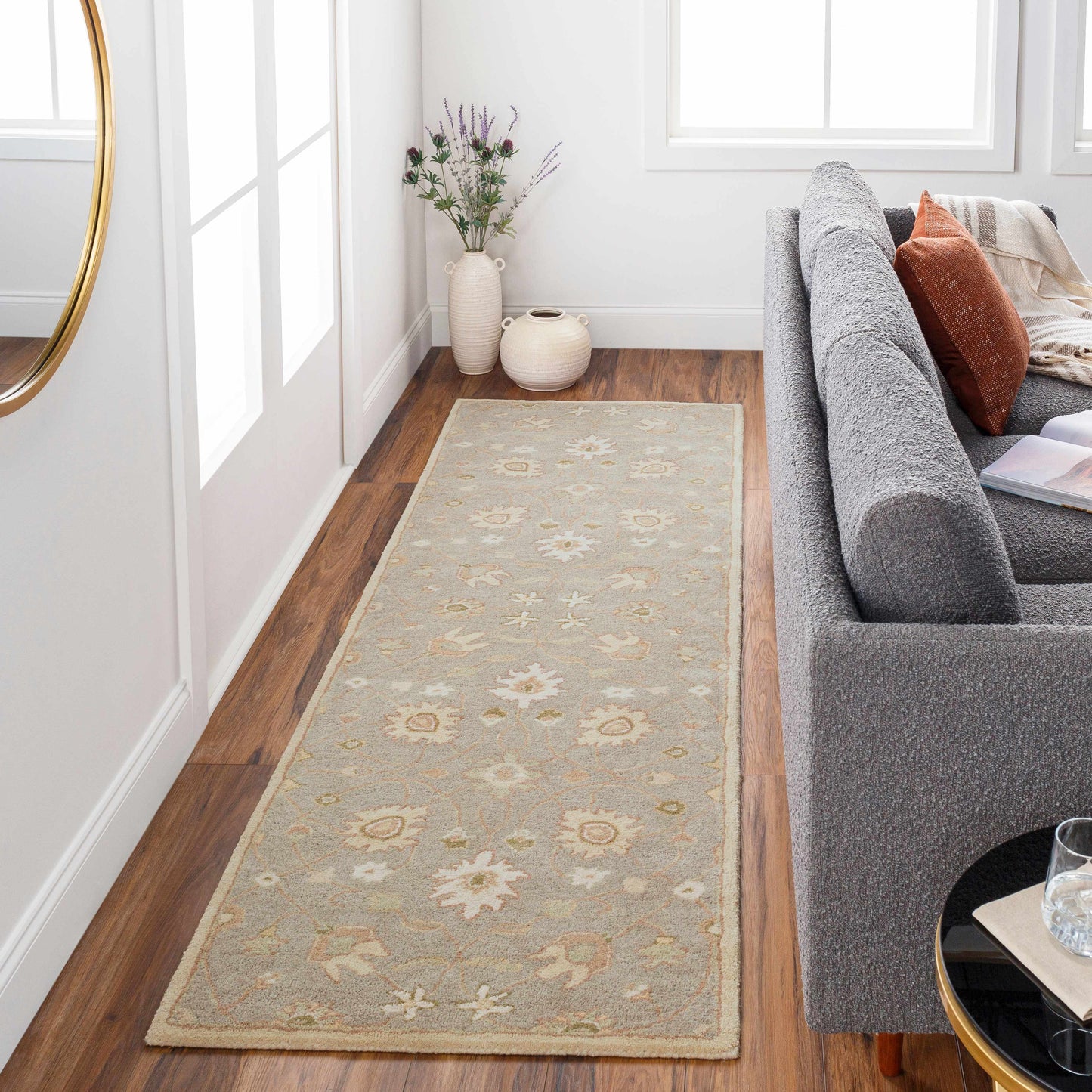 Logville Hand Tufted Light Olive 1121 Area Rug-2